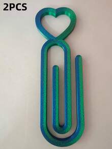 1/2/4/5/10 piezas Clips de lienzo para pintura de diamantes 5D con forma de corazón, pinzas de fijación y posicionamiento de lienzo, herramientas DIY de bordado de strass cuadradas y redondas hechas a mano - Azul-verde - Ver 11