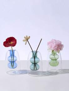 1Pc Aromatherapy Diffuser Bottle Transaprent Glass Essential Oil Bottles Home Storage Containers Bottle - Multicolor - View 8