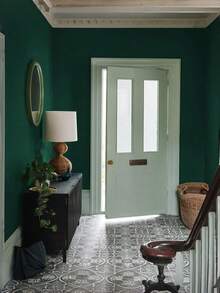 1 Roll Dark Green Self-Adhesive Wallpaper, Waterproof Vinyl Peel & Stick, Matte Thick Durable Removable, For Living Room, Cabinet, Kitchen, Bedroom, Furniture, DIY Home Decor, Easy Install, Instant Room Refresh - Dark Green - View 5