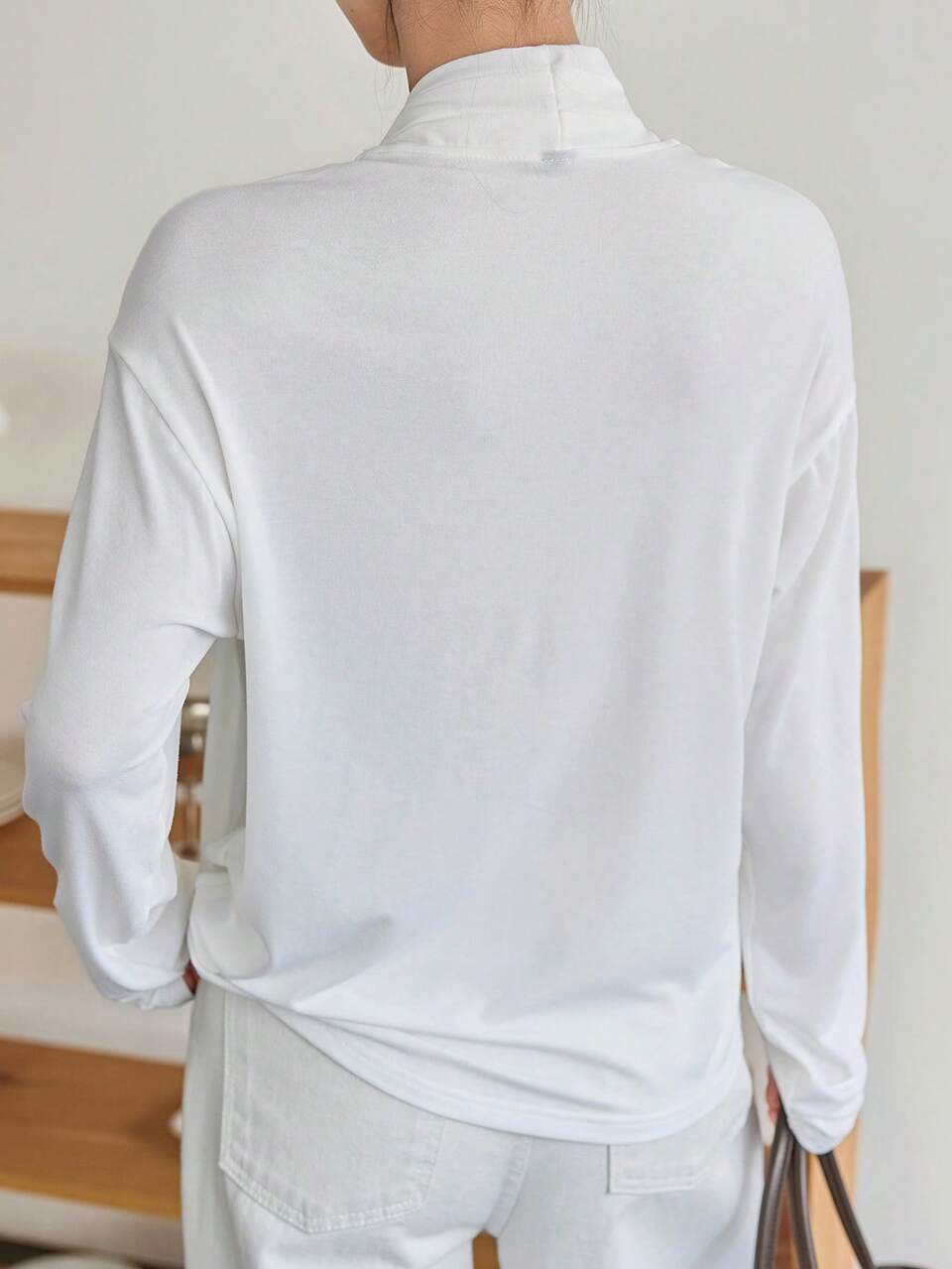 Women's Solid Color Casual Versatile Everyday T-Shirt Fall