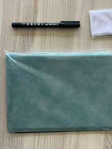 Stylish Portable A5 Reusable Whiteboard Notebook, Faux Leather Weekly Planner Memo Notepad, Erasable Journal With Free Whiteboard Pen And Wipe Cloth For Home Office School(Pens Will Be Shipped Randomly.) - multicolor - View 12