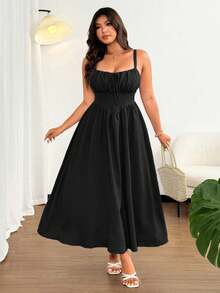 Plus Size Dresses - Light Yellow - View 11