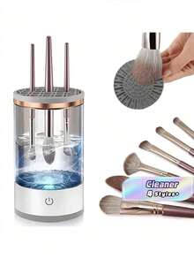 1PC USB Powered Makeup Brush Cleaner, Automatic Makeup Brush Cleaning Tool, Quickly And Deeply Cleans Various Types Of Makeup Brushes, Portable Design For Travel And Home Use - multicolor - View 1