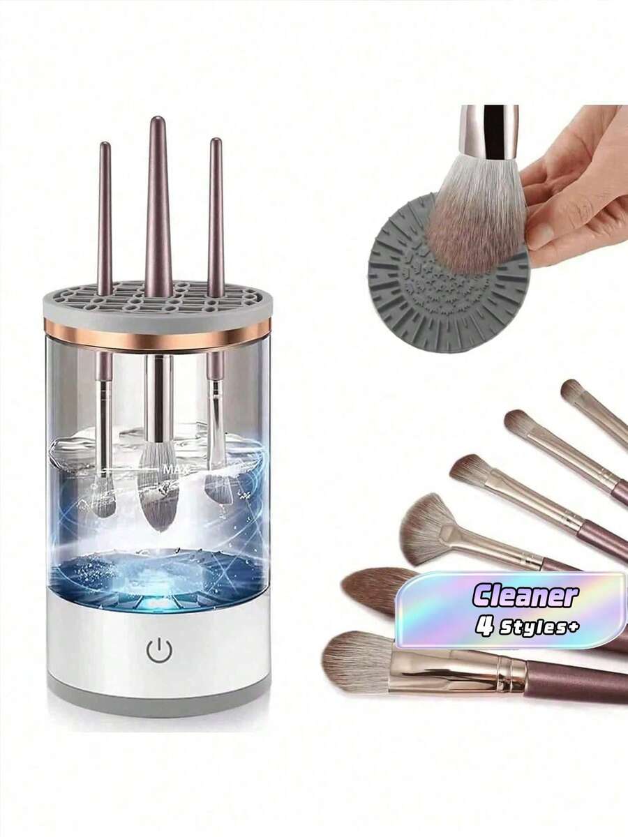 1PC USB Powered Makeup Brush Cleaner, Automatic Makeup Brush Cleaning Tool, Quickly And Deeply Cleans Various Types Of Makeup Brushes, Portable Design For Travel And Home Use - multicolor - View 1