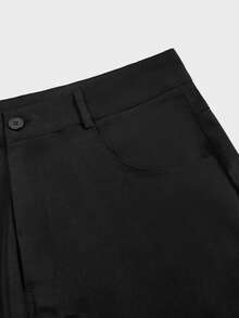 SWAVVY Pantalones cortos para hombre - Negro - Ver 6
