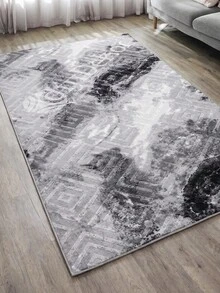 Modern Ivory Area Rug For Living Room | Soft Minimalist Contemporary Carpet Made In Turkey - Creamy White - View 2