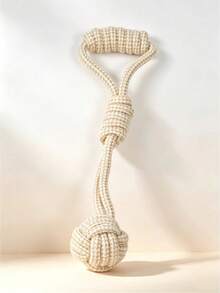 PETSIN Pet Hemp Rope Woven Pet Rope Knot Toy; Durable Chew Toy For Teething And Cleaning Teeth; Tug-Of-War Rope For Small And Medium-Sized Dogs And; Indoor And Outdoor Boredom-Relieving Chewing And Training Dog Toy. - Multicolor - View 15