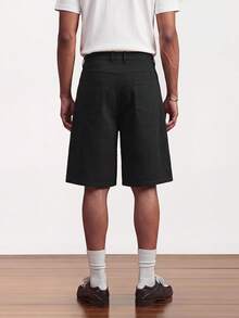 SWAVVY Pantalones cortos para hombre - Negro - Ver 3