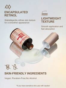 SlowSunday Retinol Anti-Wrinkle Serum, With Retinol, Makes Skin More Youthful And Radiant, Suitable For Summer, Y2K, Ideal For Party, Bcak To School - Clear - View 3