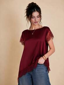 Women Down Coats - Burgundy - View 3