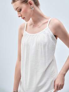 Softvol 2026 Backless Women's Dress Beach Sexy Nightgown Dress Women's White Dress Women's Summer Clothing Women's Wear Summer Casual Spaghetti Strap Dress Women's Homewear Elegant Women's Dress Sun Dress Spaghetti Strap Dress Pleated Skirt Women's Pajamas Y2K Dresses For Women - White - View 7