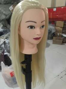 1pc Hair Stylist Training Mannequin Head, Used For Hair Stylists To Practice Hairstyling In Training(Without Stand) - Off-white - View 9