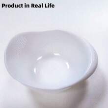 1pc Multifunctional Plastic Rice Washing Bowl, Colander Strainer Basket, Rice/Vegetable/Fruit Drainer, For Holiday Gathering, Housewarming, Dinner Party, Home Kitchen, Dorm Camping, Meal Prep, Wash Rice Veggie Fruit Pasta, Practical Kitchen Gadget - View 11