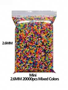 MINKOJA 2.6mm/5mm Black & White 3D Pixel Fuse Beads Toy, Suitable For Handcraft, Decoration And DIY Puzzle Making.Mixed‑Color Beans, Color System Is Not Fixed, Random Delivery. Please Do Not Purchase If You Mind. - Multicolor - View 6