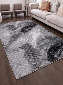 Modern Ivory Area Rug For Living Room | Soft Minimalist Contemporary Carpet Made In Turkey - Creamy White - View 1