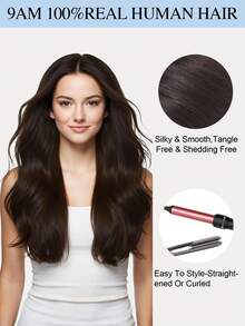 50g 50 Strands Micro Link Tip Hair Extensions 100% Real Human Hair, 16-24 Inch , Invisible Remy Cold Fusion Micro Link Tip Hair Extensions, #2 Dark Brown ,Long Straight Texture, Cold Fusion Installation, Buildable Fullness, Cosplay, Special Events - S2 - View 14
