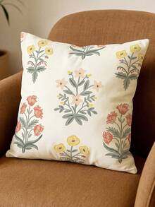 1pc Decorative Pillow Cover, Hidden Zipper Design, Suitable For Living Room, Dining Room And Bedroom Decor, Soft And Comfortable, Minimalist Style - Multicolor - View 3