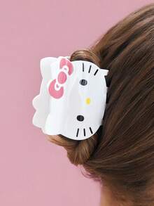 HELLO KITTY AND FRIENDS | SHEIN 中號髮夾/抓夾，適合粗髮與長髮 - 紅白色 - 查看 2