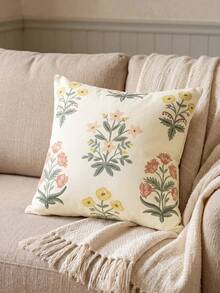 1pc Decorative Pillow Cover, Hidden Zipper Design, Suitable For Living Room, Dining Room And Bedroom Decor, Soft And Comfortable, Minimalist Style - Multicolor - View 8