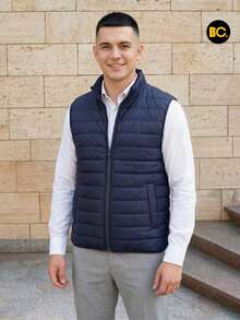 Big City Men Winter Coats - Navy Blue - View 5