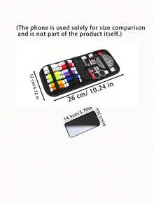 Kit de costura portátil para el hogar, kit de herramientas de costura multifuncional con botones surtidos para combinar, ideal para entusiastas del DIY - Multicolor - Ver 3