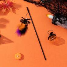 PETSIN 1 PC Halloween Cat Toy Stick With A Fancy Design - Halloween Fake Feather Cat Self-Entertaining Toy - Multicolor - View 12