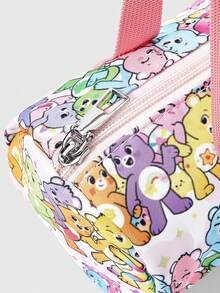SHEIN X Care Bears 1件多功能字母與卡通圖案單肩包，適合大學生、正式場合、派對及日常出遊 - 彩 - 查看 5