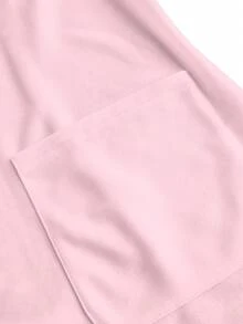 PopScrub 3D Floral Pink Casual Minimalist Scrub Top - Multicolor - View 5