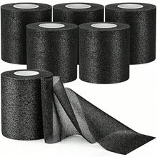 1/3/6 Packs Pre Wrap For Hair Soccer, Black Athletic Prewrap Tape Headbands, Foam Sport Underwrap Pre-Wrap, 2.76 Inches X 11 Yards - Multicolor - View 9