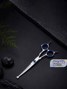 Gunting Perawatan Hewan Peliharaan dengan Cincin Jari - Biru - View 1
