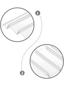 4Pcs Spice Drawer Organizer, Clear Plastic Tilted Design Multi-Size For Cabinet Counter, Modern Kitchen Storage Rack Bins - Multicolor - View 7
