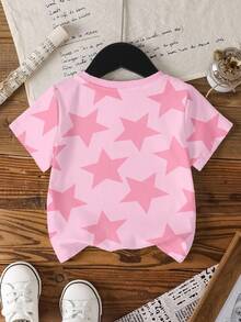 My Little Pony X SHEIN Young Girl Cartoon Print Casual Daily Short Sleeve T-Shirt - White - View 2