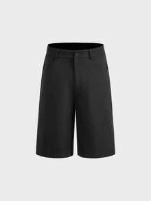 SWAVVY Pantalones cortos para hombre - Negro - Ver 4