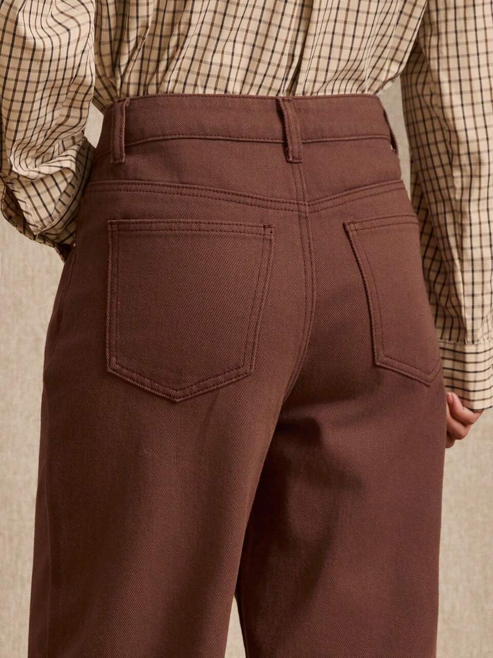 Damen Gerade geschnittene lockere lässige vielseitige Jeans mit Taschen