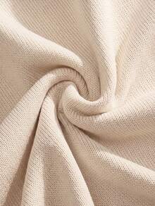 HIMLAND Men's Casual Versatile Solid Color Short Sleeve Knit Top - Apricot - View 6