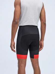 Nelvento Soul Men Compression Cycling Shorts, Sweat-Wicking Elastic Biker Shorts With Webbing Loops Side Slits Seamless Slim Fit Riding Shorts, Gym Sports Black - Black - View 2