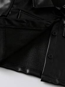 SHEIN Elladie kids 女童新款西裝領長袖外套搭配鬆緊腰 A 字版層次花卉印花吊帶洋裝 2 件套，適合休閒返校穿著 - 白色 - 查看 10