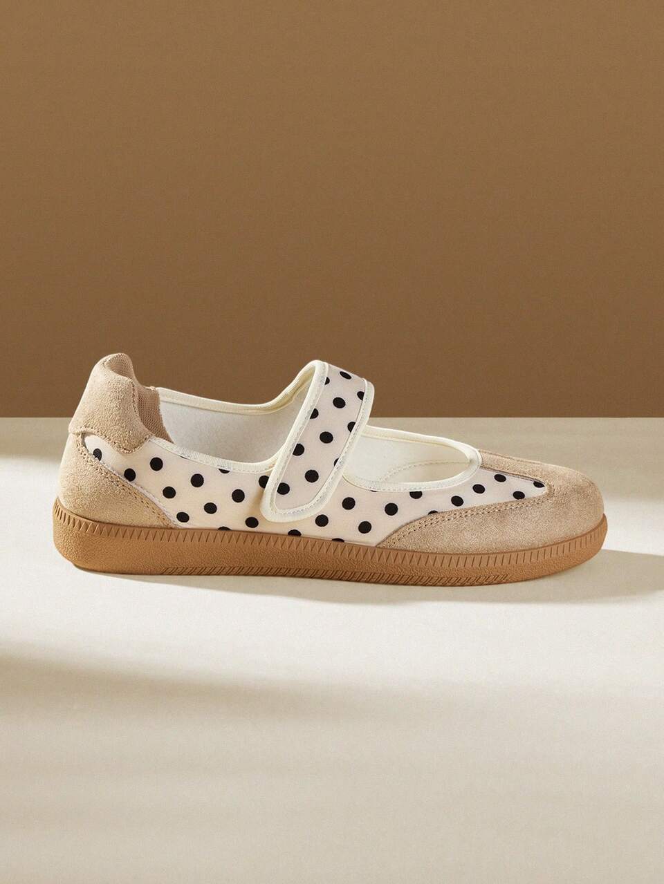 CUCCOO EASI Women's Low Vamp Flat Shoes Polka Dot Comfortable Casual Shoes