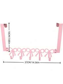 1 PC Heavy Duty Sturdy Non Slip Rustproof Waterproof Space Saving Bow Door Hooks And Hangers For Bedroom Bathroom Kitchen Wall Mount Home Decor Storage Gift - Multicolor - View 2
