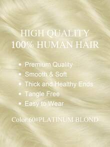 Clip In Hair Extensions Real Human Hair, Remy Human Hair Extensions Clip Ins For Women, Natural Human Hair, 70-120g 7Pcs - S60 - View 2
