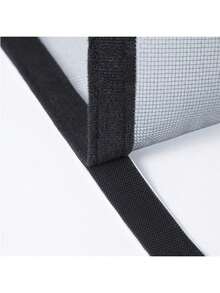 1PC Polyester SelfAdhesive WindowScreen MosquitoProof NoDrill EasyInstall Zipper Closure Removable Washable DurableFrench Grey For Home Bedroom Kitchen Summer - Grey - View 10