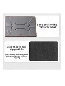 1pc Waterproof Pet Mat, Versatile All-Season Use, Oxford Cloth Waterproof, Suitable For Small/Medium/Large Dogs & Cats, Scratch & Bite Resistant, Pet Bed/Nest Mat - Grey - View 3