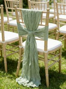 1/2PCS Bohemian Polyester Pleated Solid Fabric Table Runner For Holiday Home Room Wedding Decoration - Multicolor - View 5