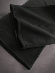STYNVO Men's Casual Streetwear Versatile Solid Color Sweatpants Beach Grad Office Black Autumn - Black - View 3