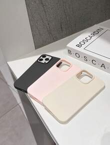For IPhone Matte TPU Soft Case Shockproof Anti Drop Bumper Silicone Cover Air Cushion Corners Precise Cutouts Slim Fit Solid Color Anti Yellow Scratch Proof Dust Proof Anti Fingerprint - Multicolor - View 4