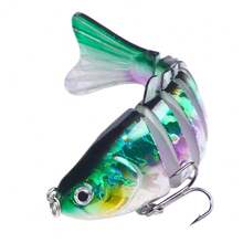 5 Pieces Multi-Segment Sinking Swimbait Fishing Lure Set, Realistic Wobbling Spinner Lures Specially Designed For Catching Pike, Universal Fishing Tackle Suitable For Both Freshwater And Saltwater Environments - Multicolor - View 9