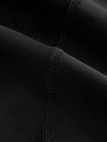 SHEIN Cheerettes Women's Plus Size Black Bike Shorts Soft Stretch Breathable Moisture Wicking Squat Proof Tummy Control Butt Lift Side Pockets For Gym Yoga - Black - View 11