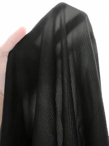 SHEIN Tween女孩夏季軟綿針織寬鬆兩件套，休閒日常時尚百搭套裝，適合夏季度假、露營、姐妹穿搭、家庭穿搭、拍照拍攝 - 黑色 - 查看 3
