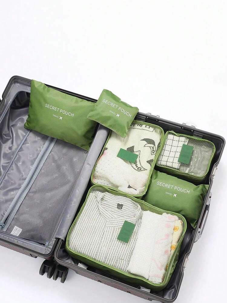 6PCS Foldable Storage Bags Set | Portable Travel Organizer Bags For Clothing | Wardrobe Closet Organizer | Dustproof Moisture-Proof Multipurpose Packing Cubes | Space Saving Home Storage Solution - View 3