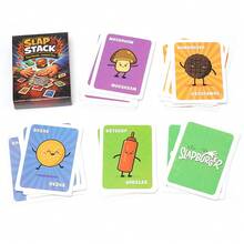Slap Or Stack Full English Card Game, Slapburger Quick Recognition Reaction Speed Interactive Intelligence Game Cards - Multicolor - View 5